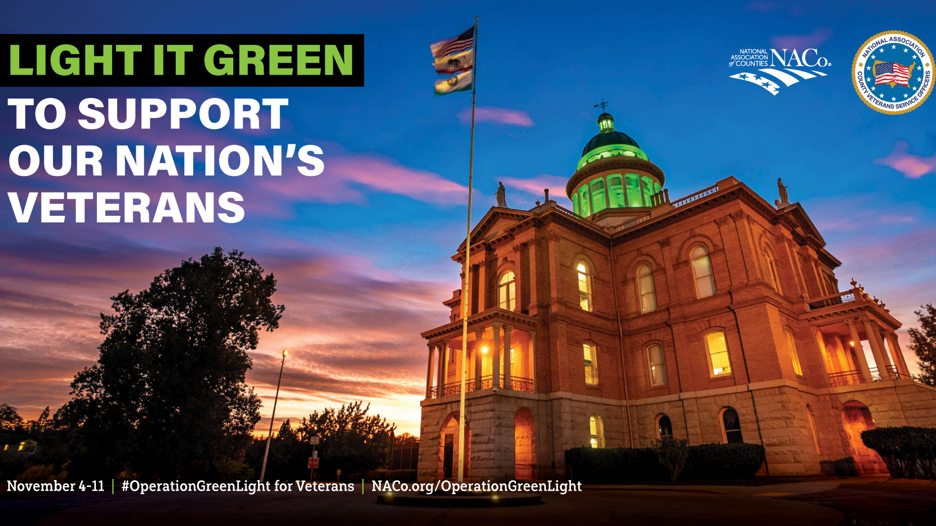 Kent County to support Operation Green Light for Veterans